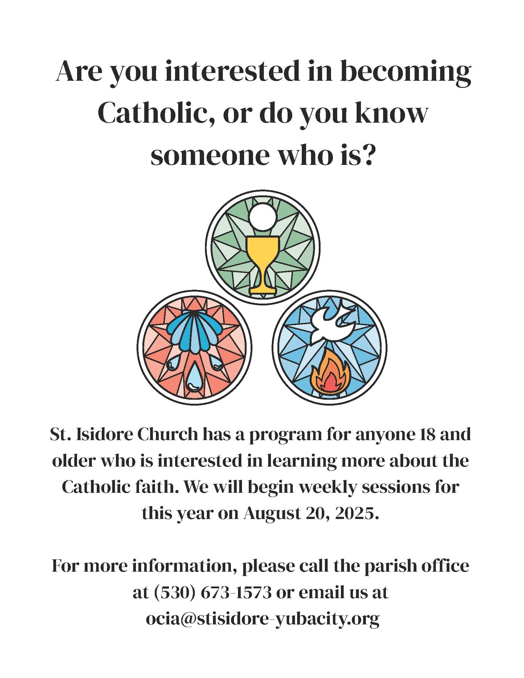 Becoming Catholic 2025