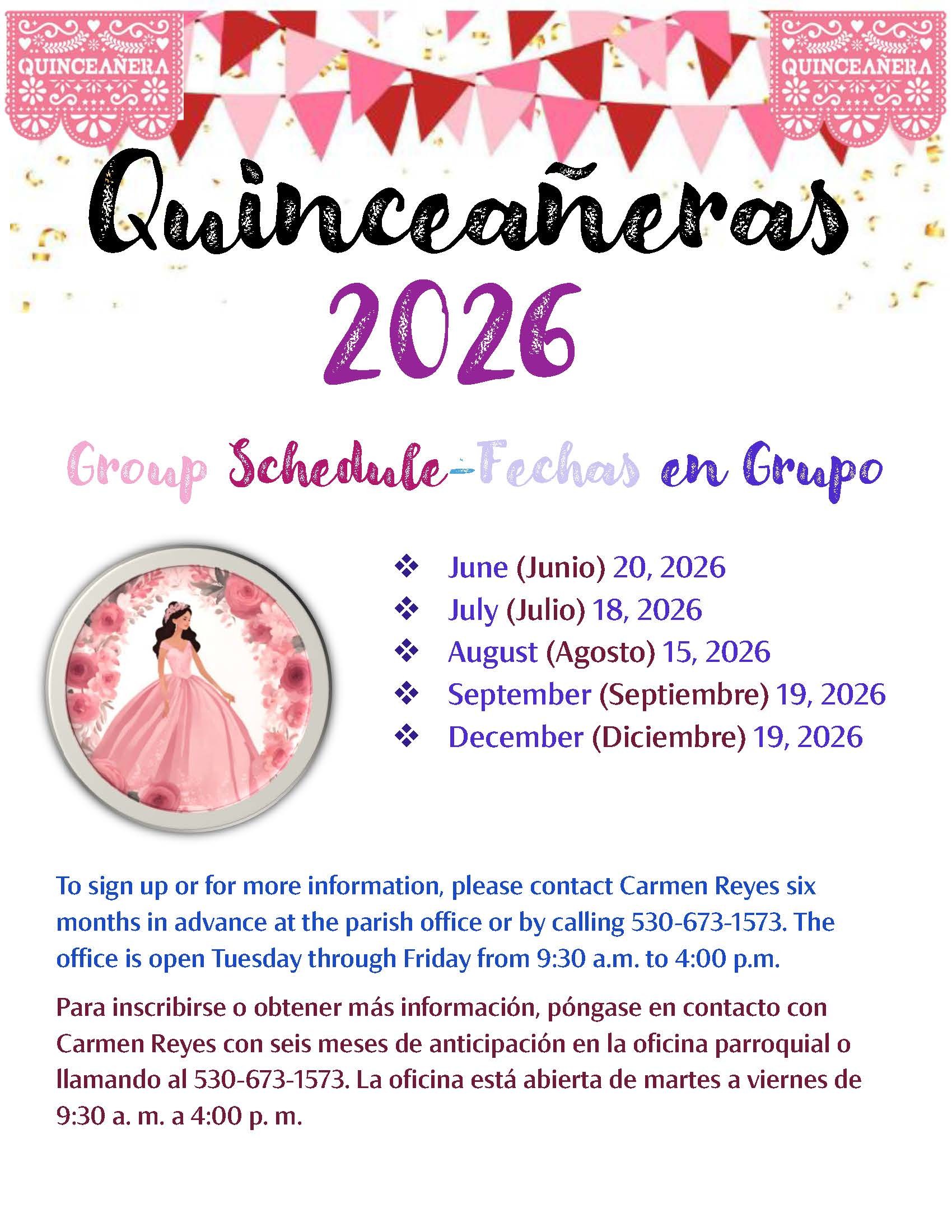 Quinceanera Flyer Spanish 2026