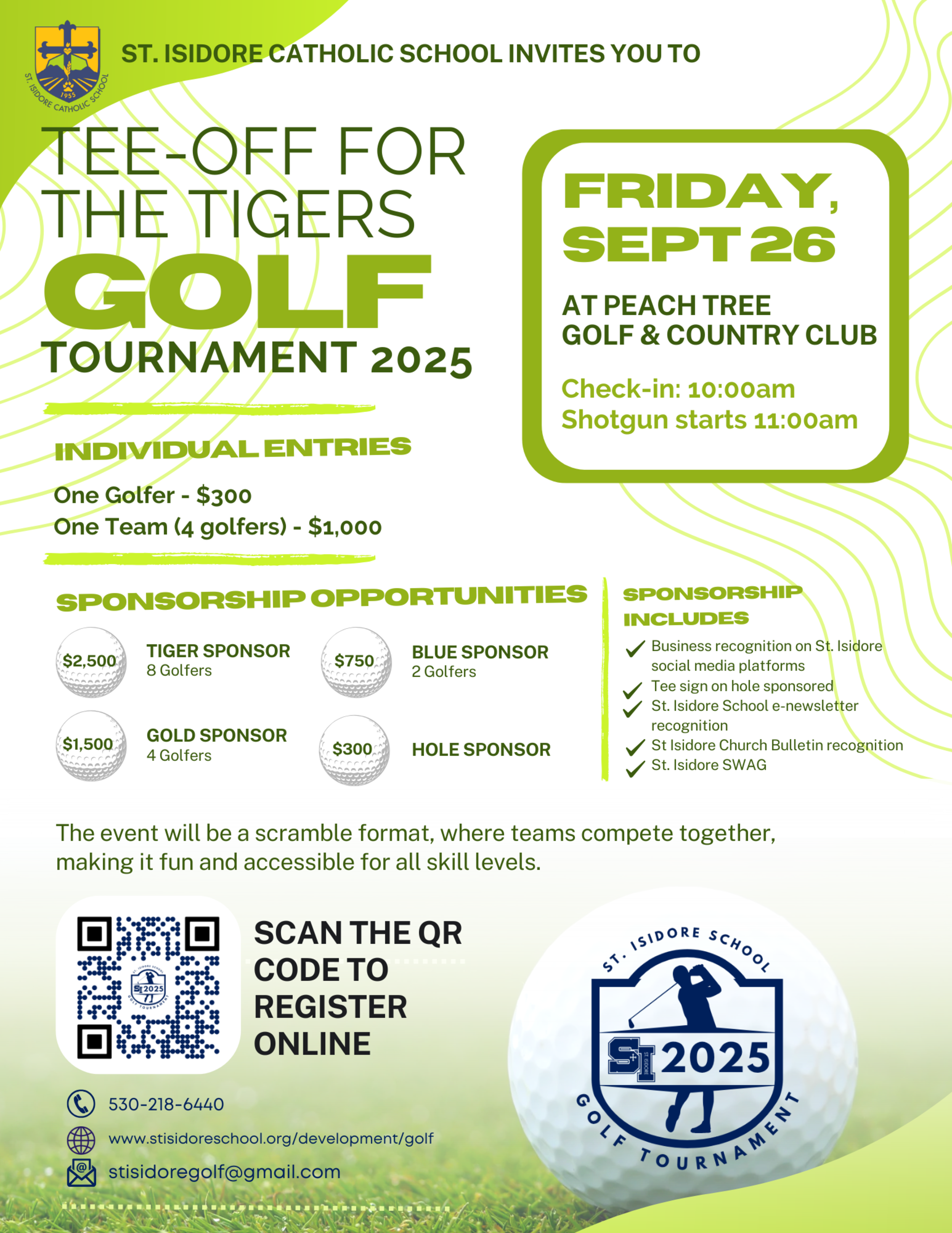 2025 Golf Tournament Flyer For Bulletin