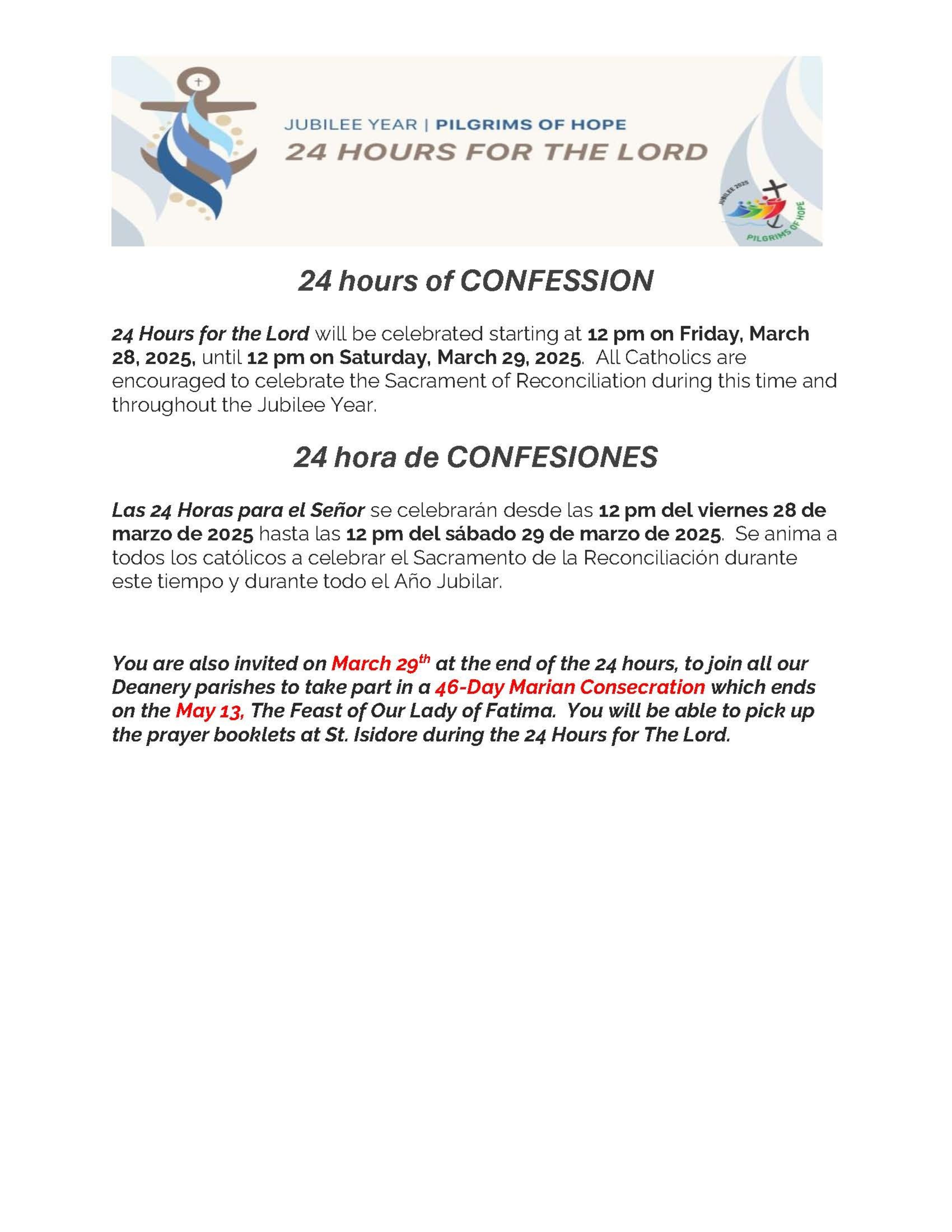 24 Hours Of Confession