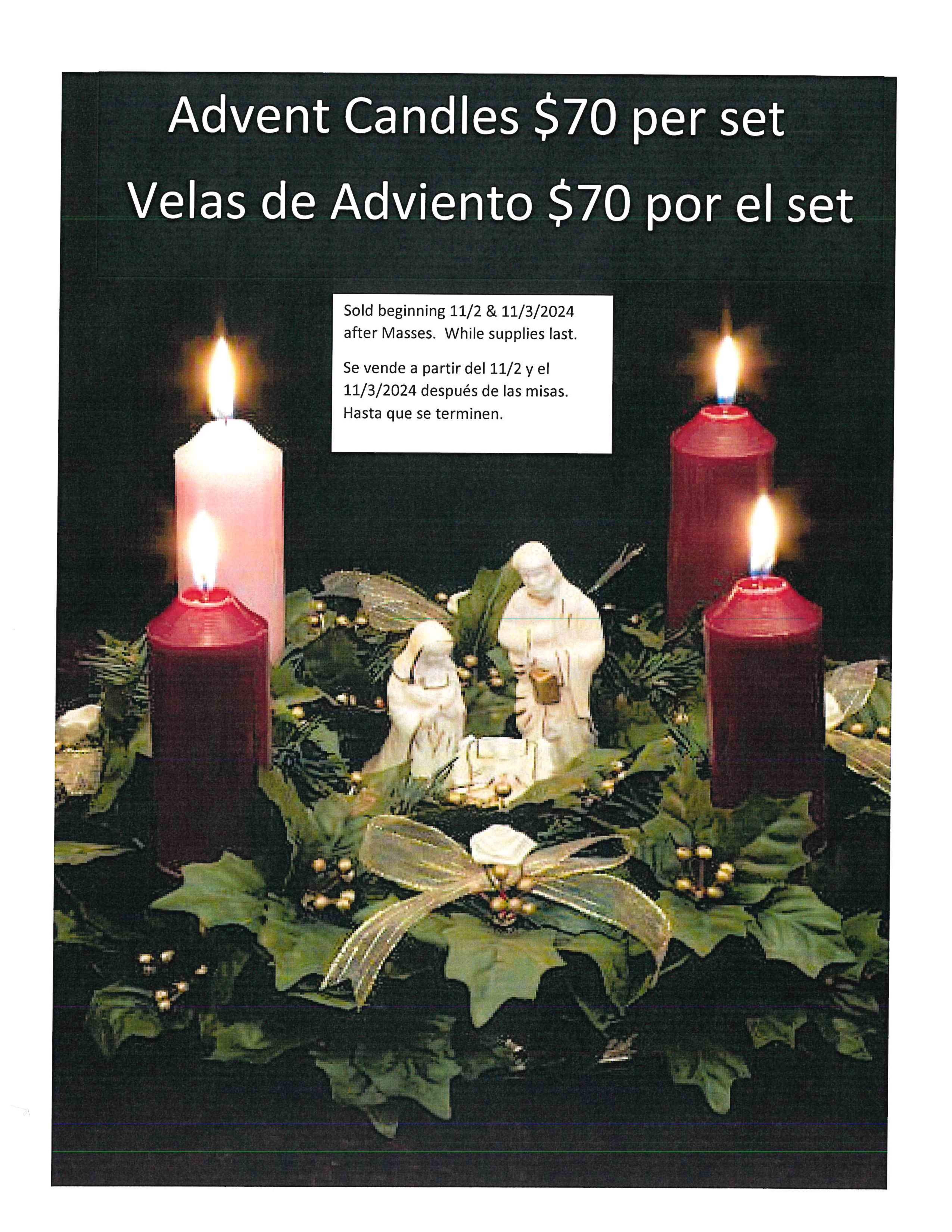 Advent Candles Sells 2024