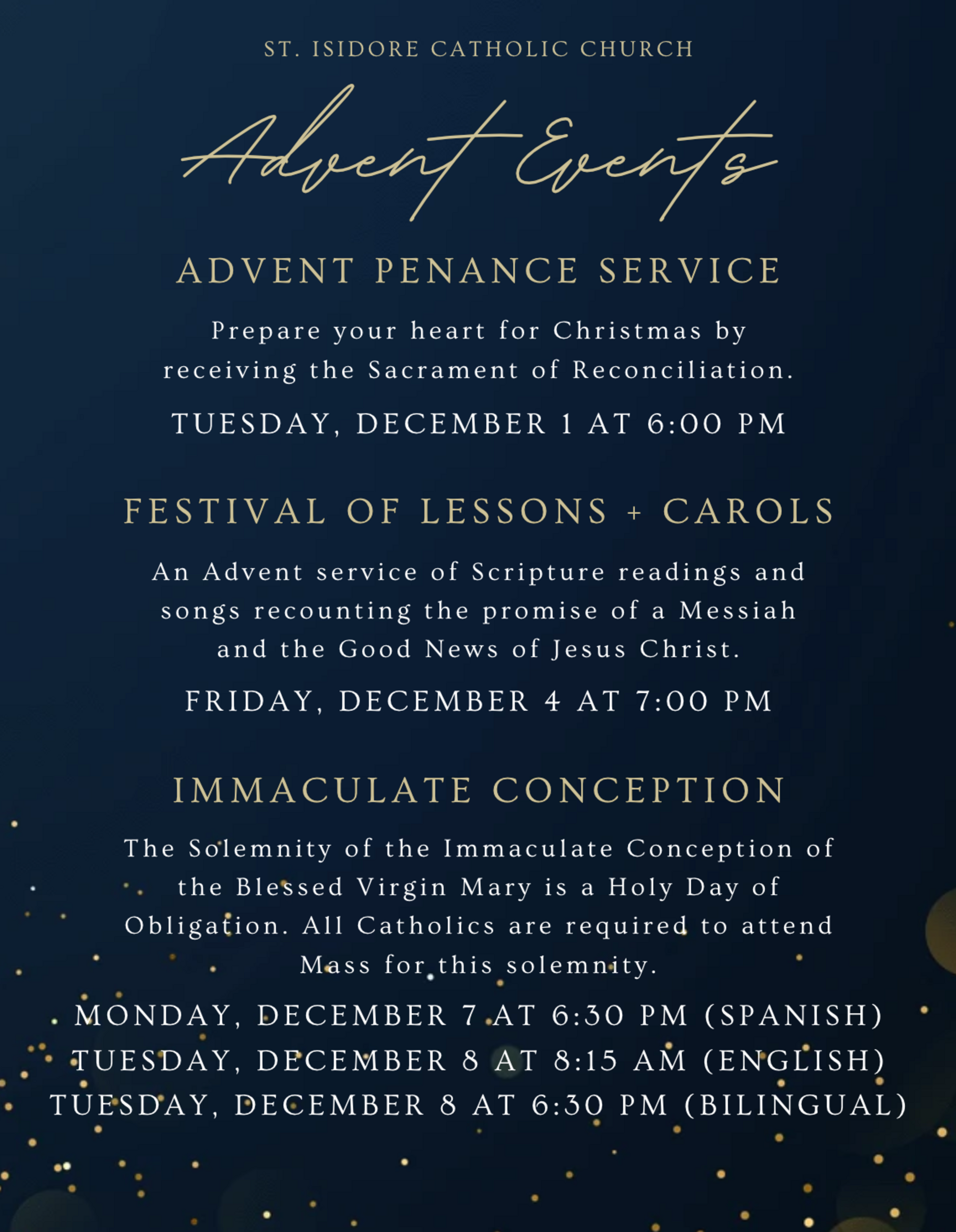 Advent Events English 2026
