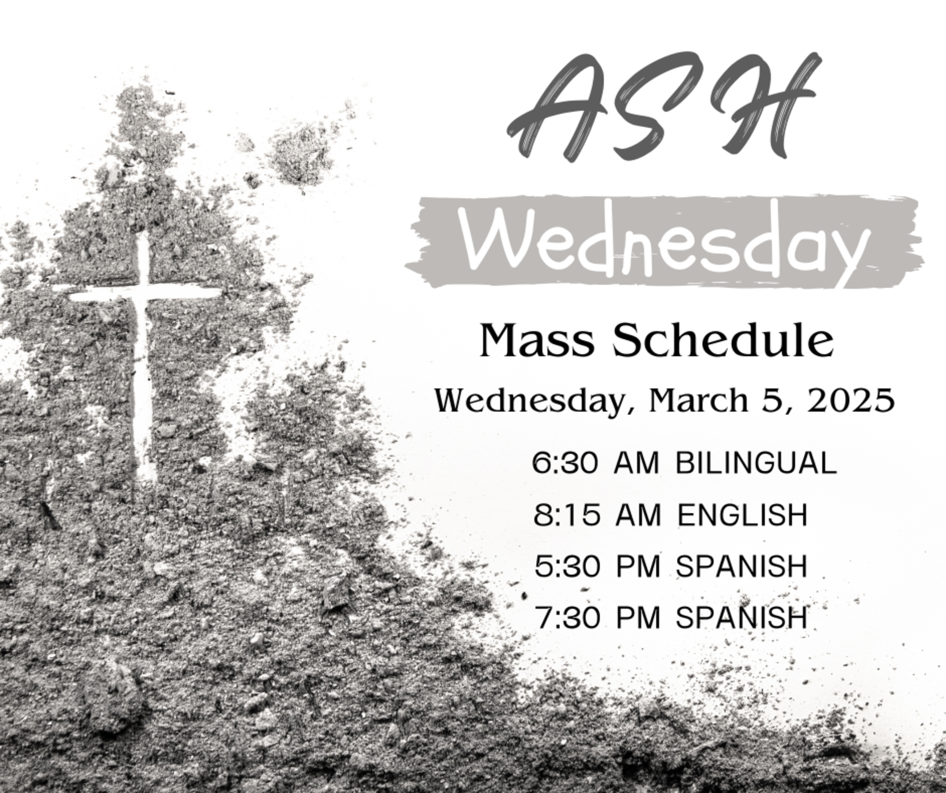 Ash Wednesday English 2025