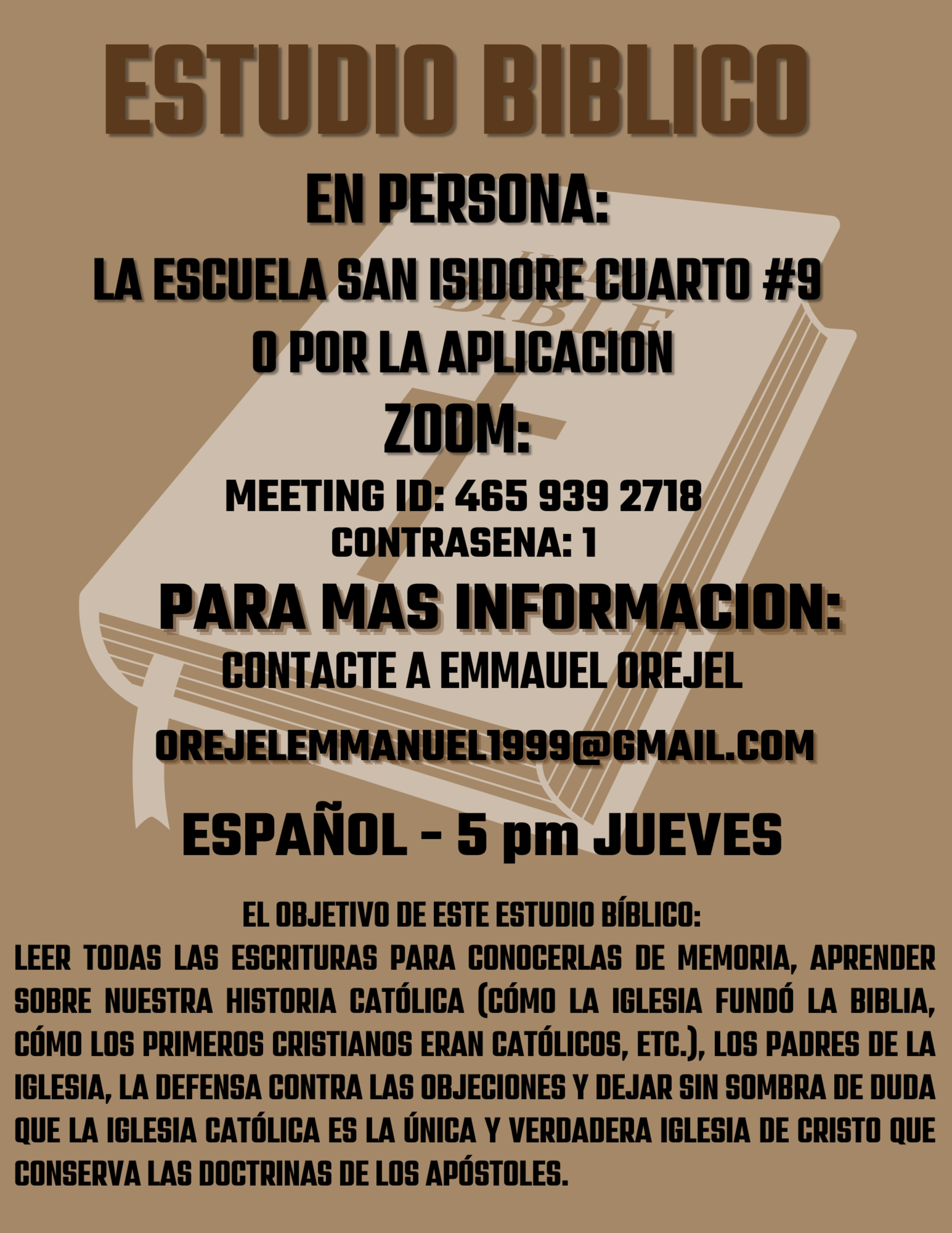 Bible Study Flyer Room 9 3 3 25 Spanish