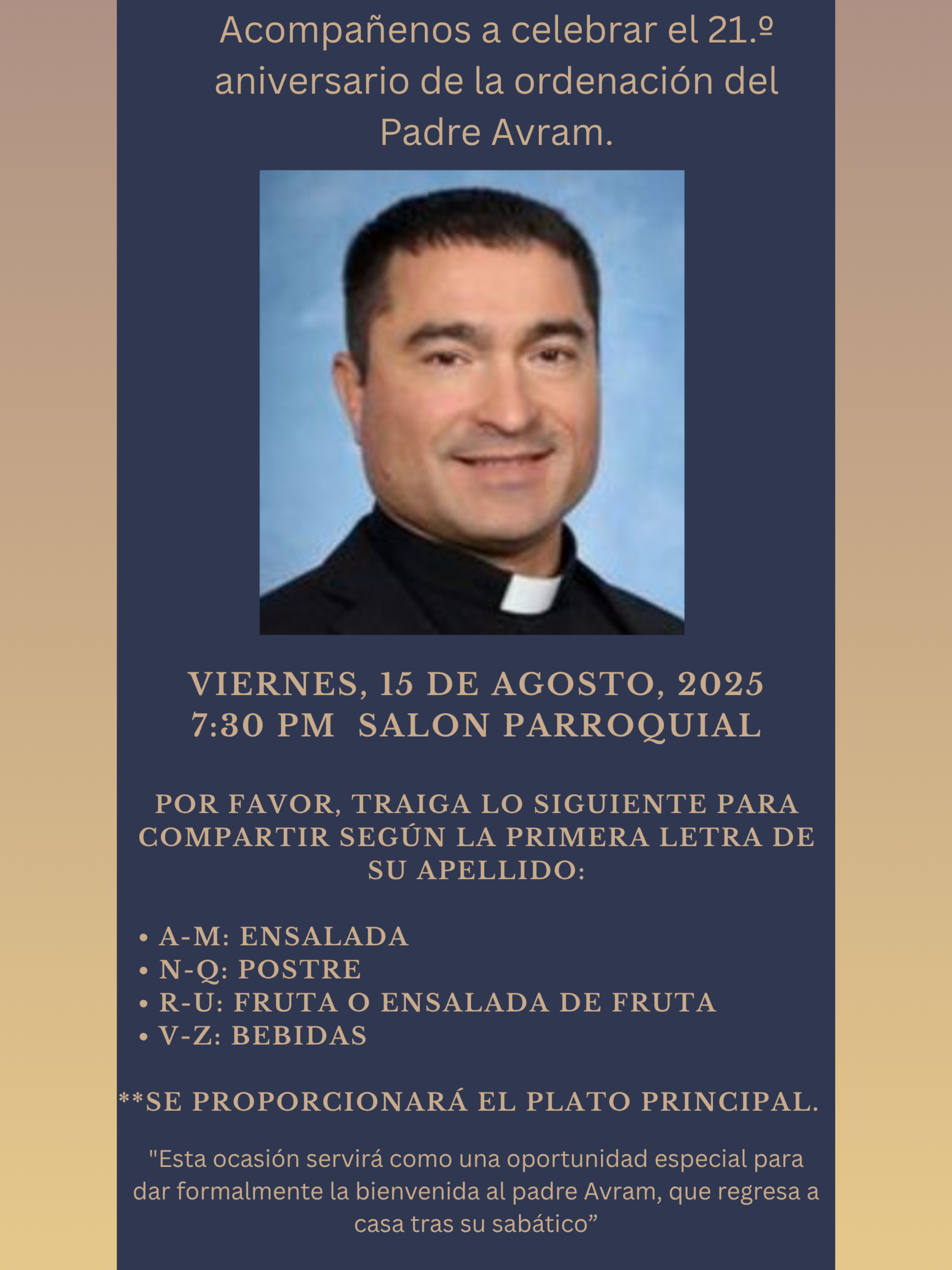 Fr. Avram 21st Ordination Anniversary 2025.png Spanish
