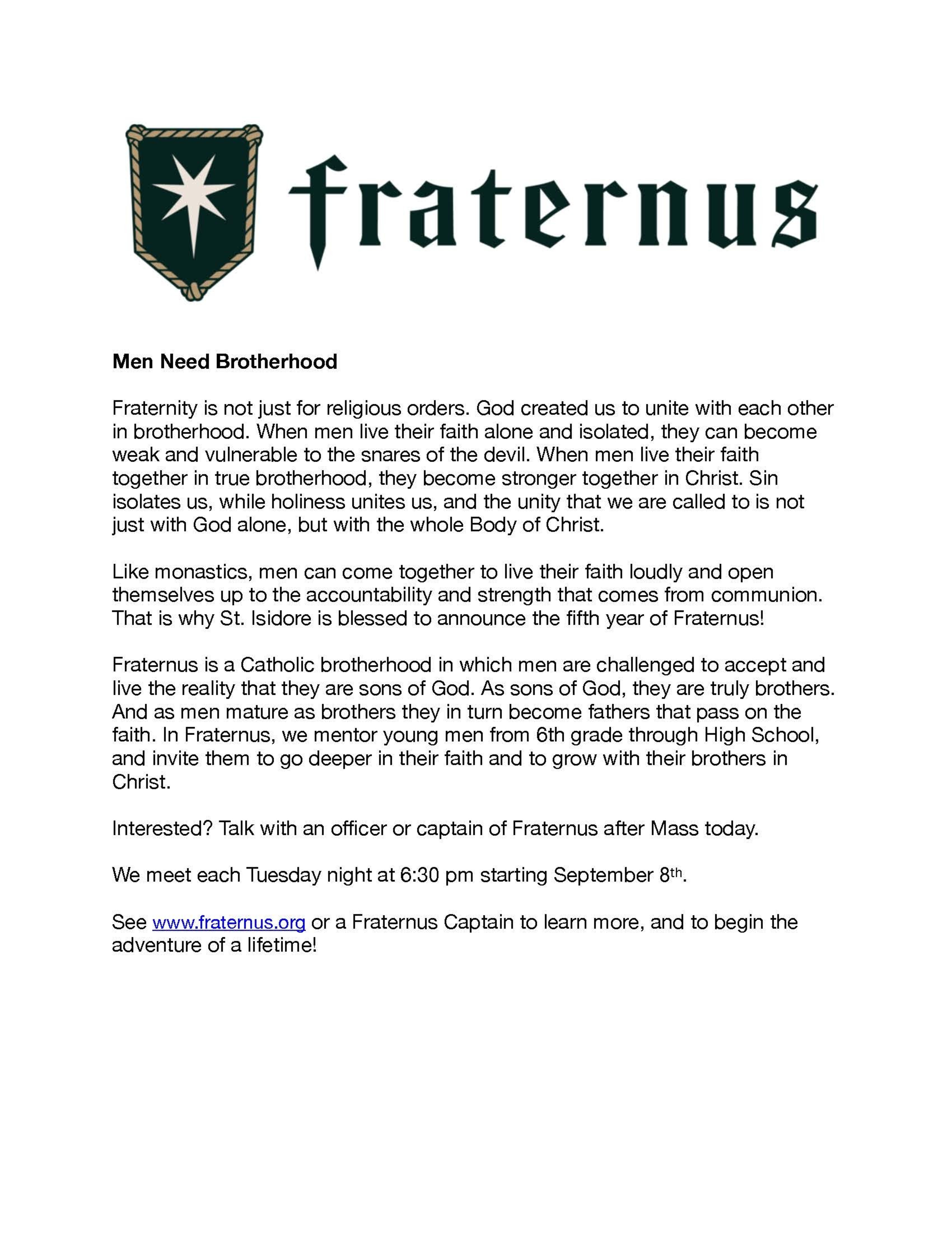 Fraternus Brotherhood