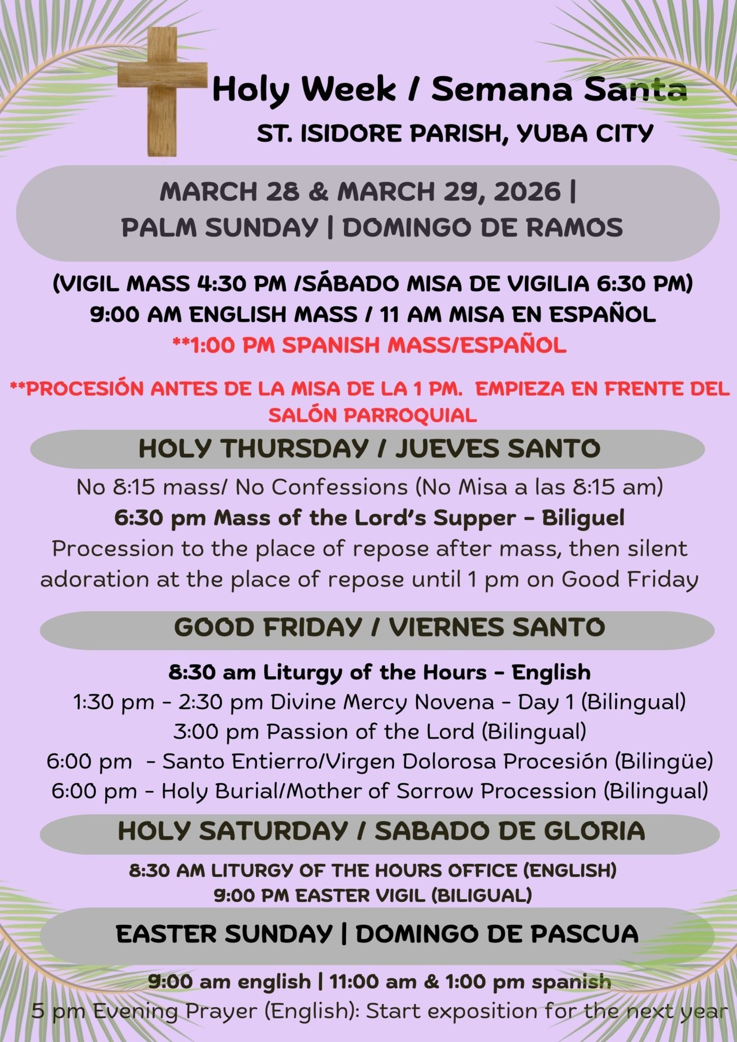 Holy Week 2026