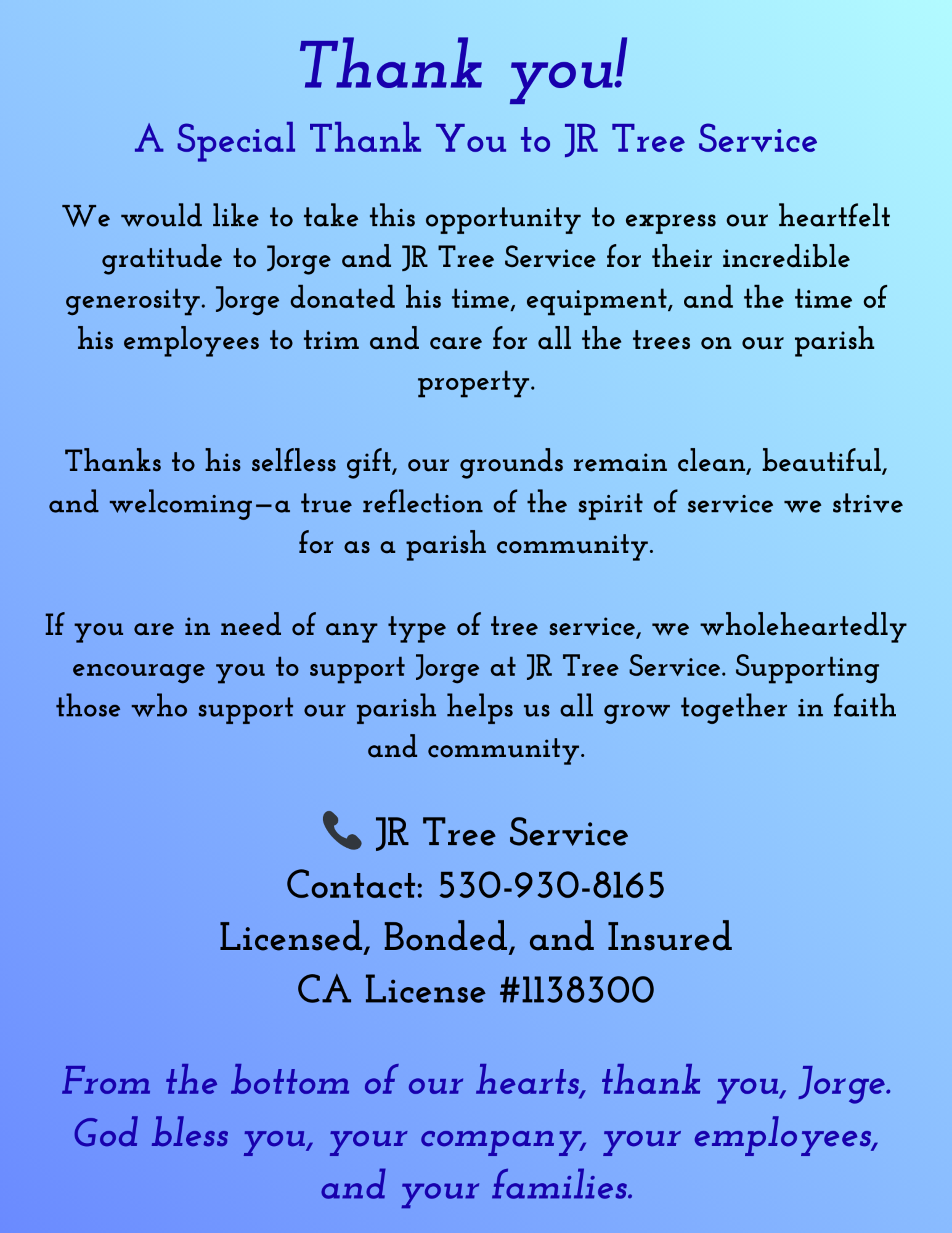 Jr Tree Service