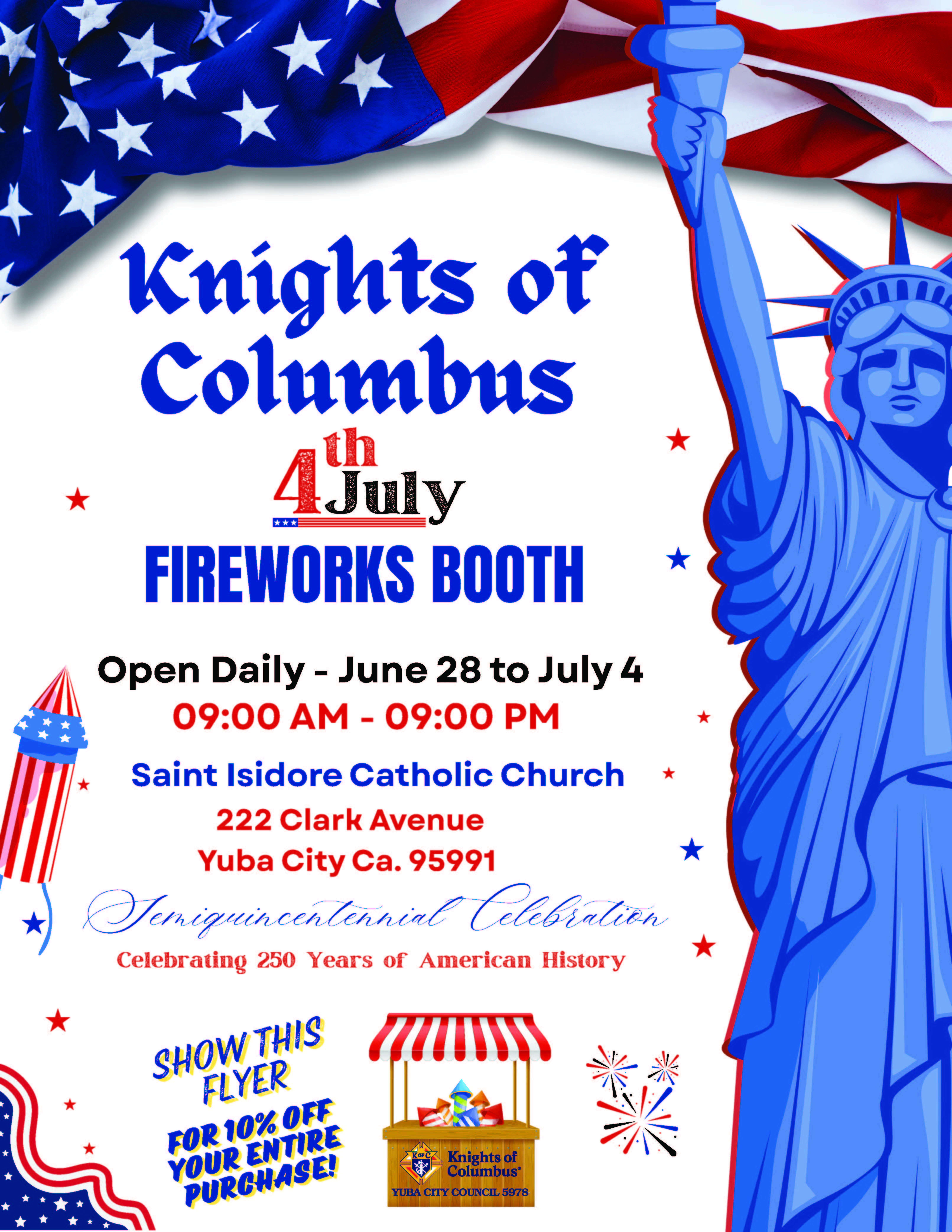 Knights Of Columbus Firework Sells 2026