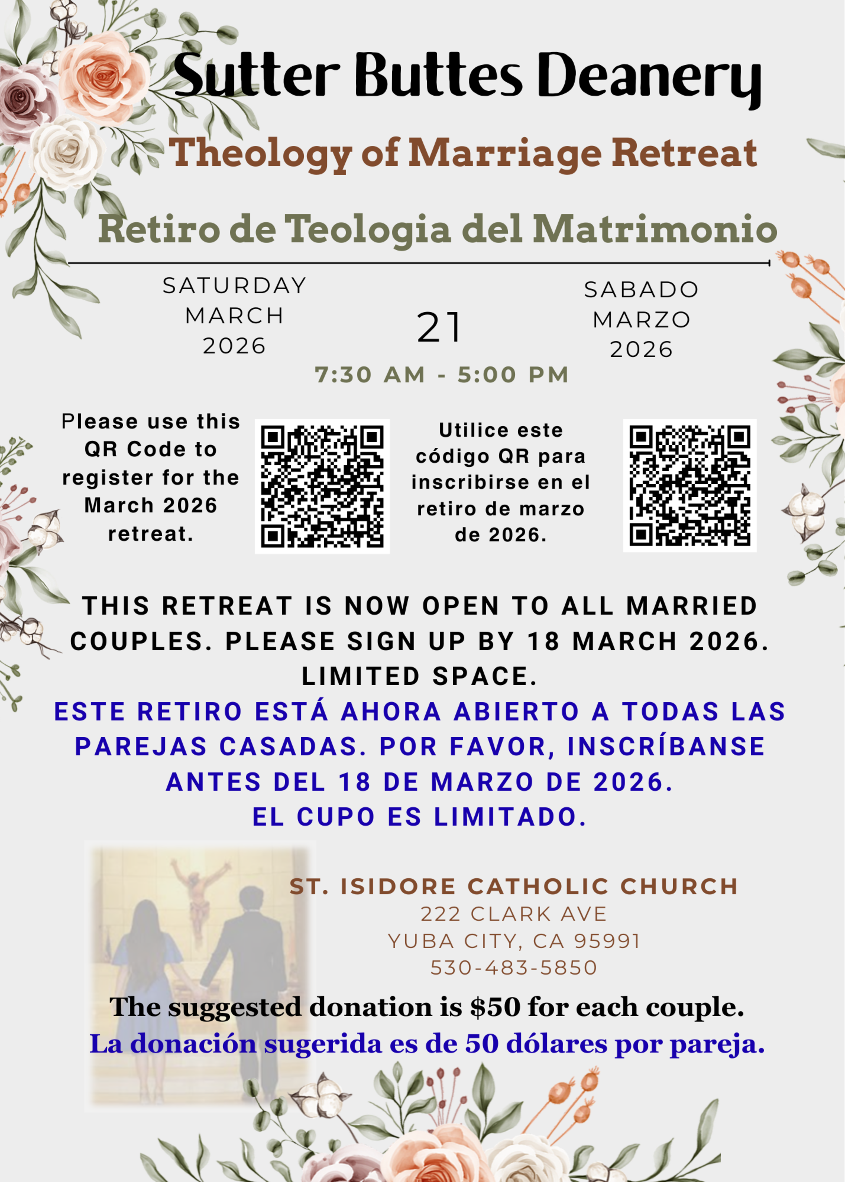Marriage Retreat Open Invitation March Retreat 2026