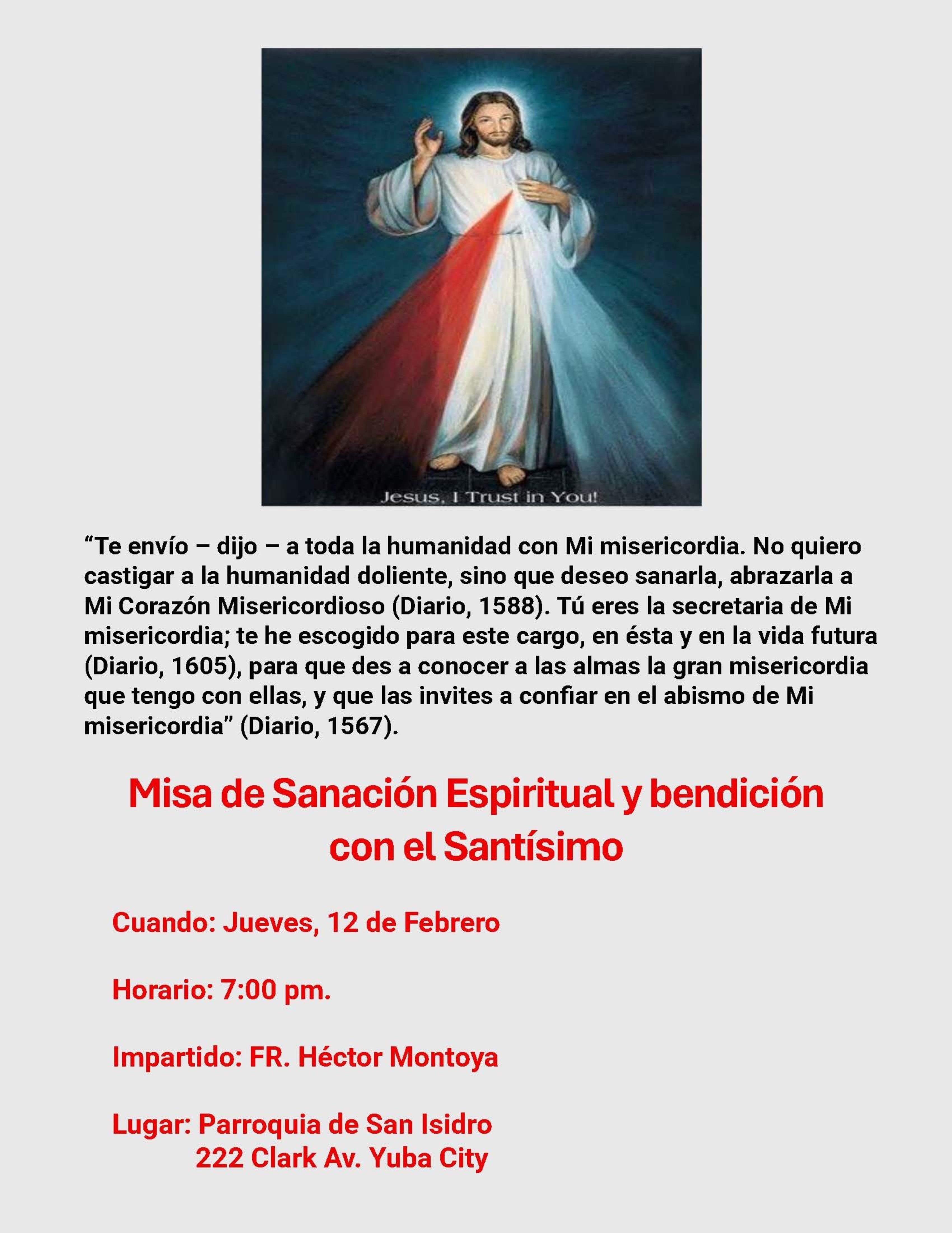 Misa De Sanacion 2 2026