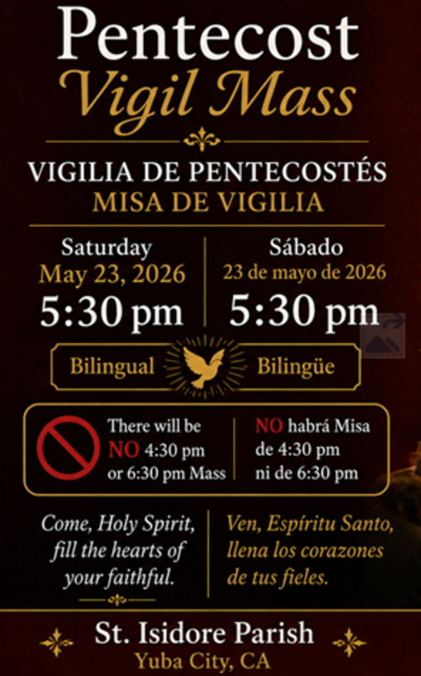 Pentecost Vigil May 2026