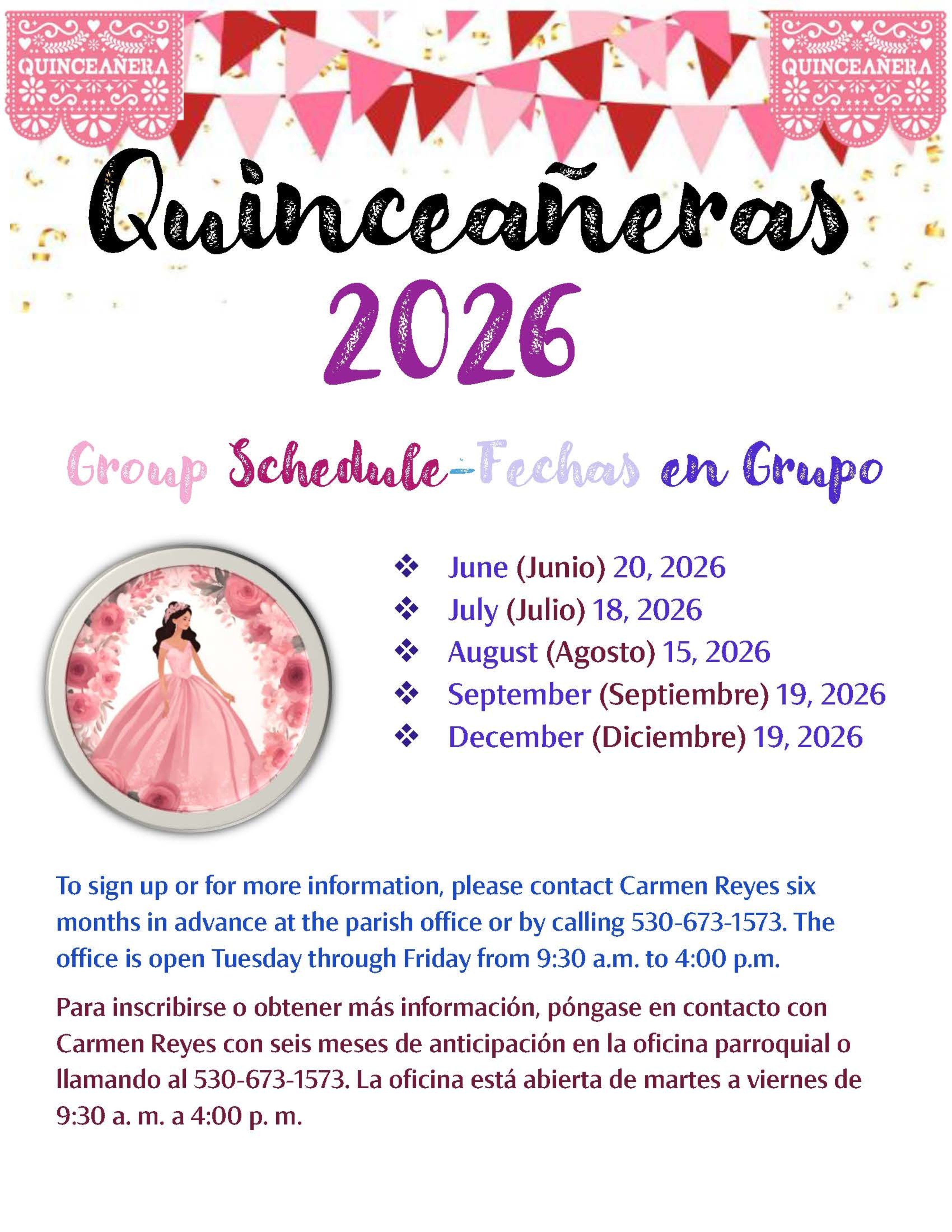 Quinceanera Flyer Spanish 2026