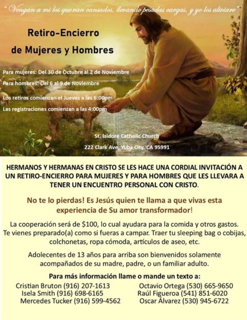 Retiro Encierro De Mujeres Y Hombres 2025