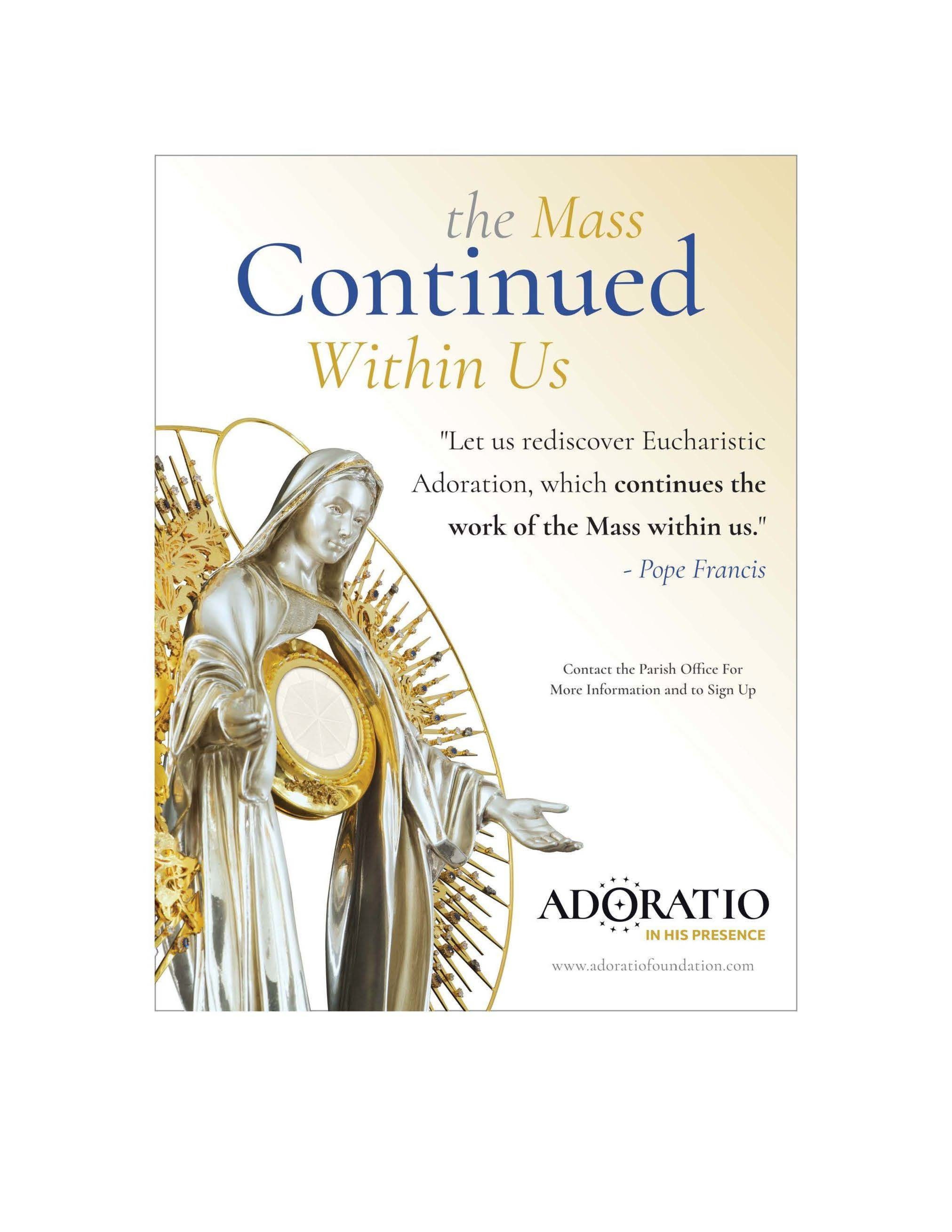 The Mass Continued Within Us