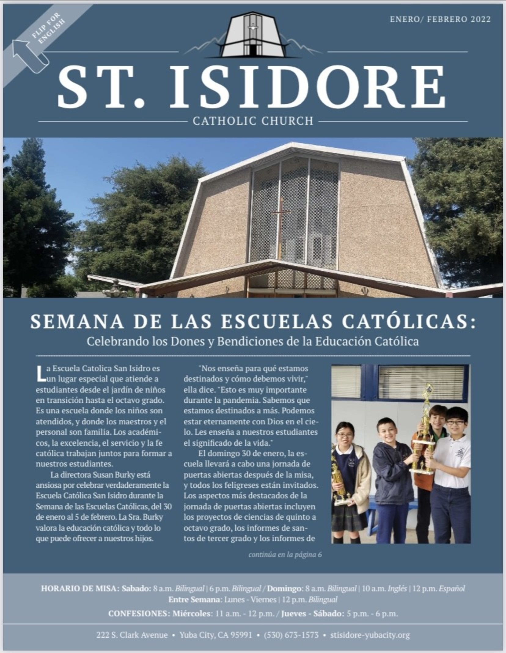 January February 2022 Parish Newsletter Spanish