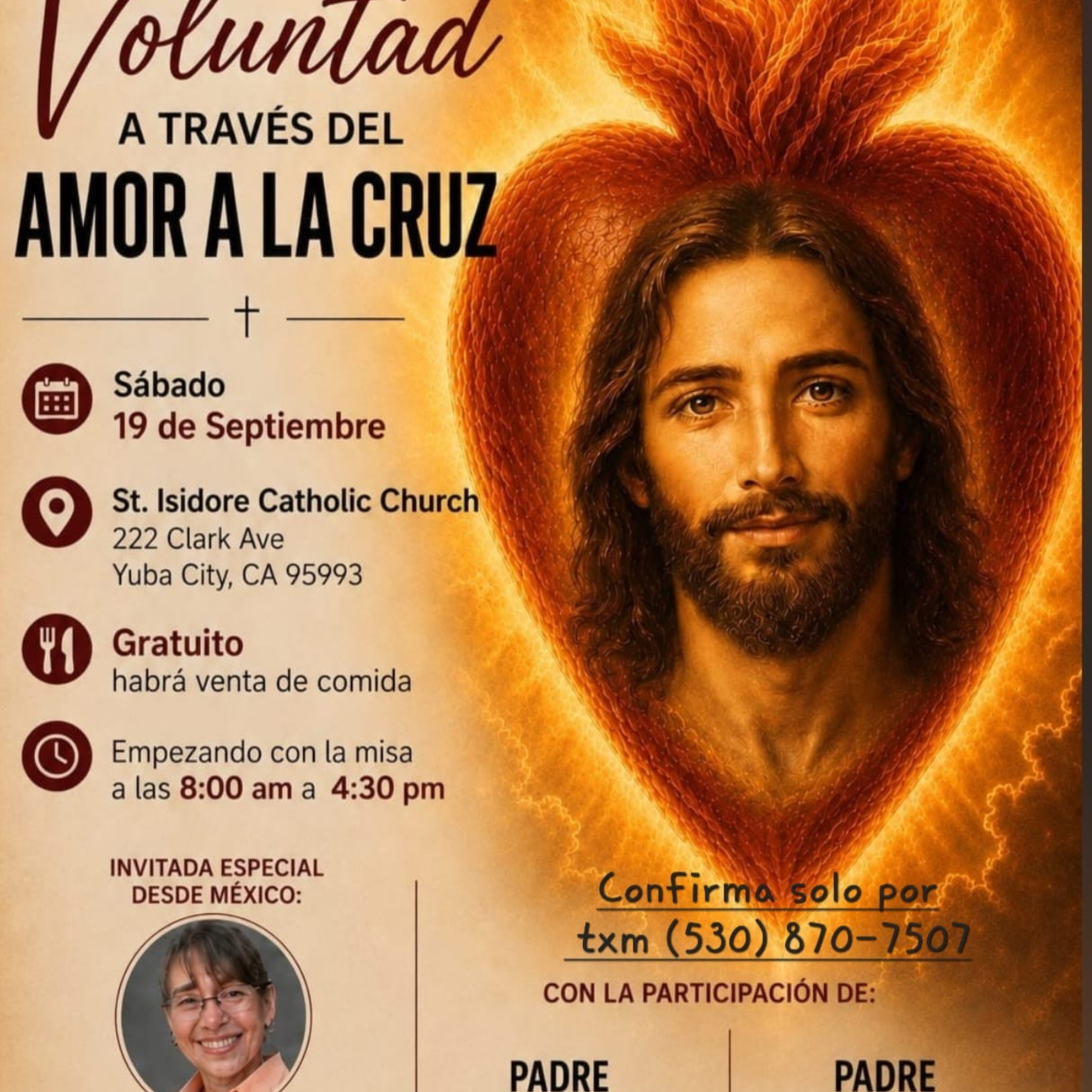 Divina Voluntad Retiro Flyer Spanish August 2026