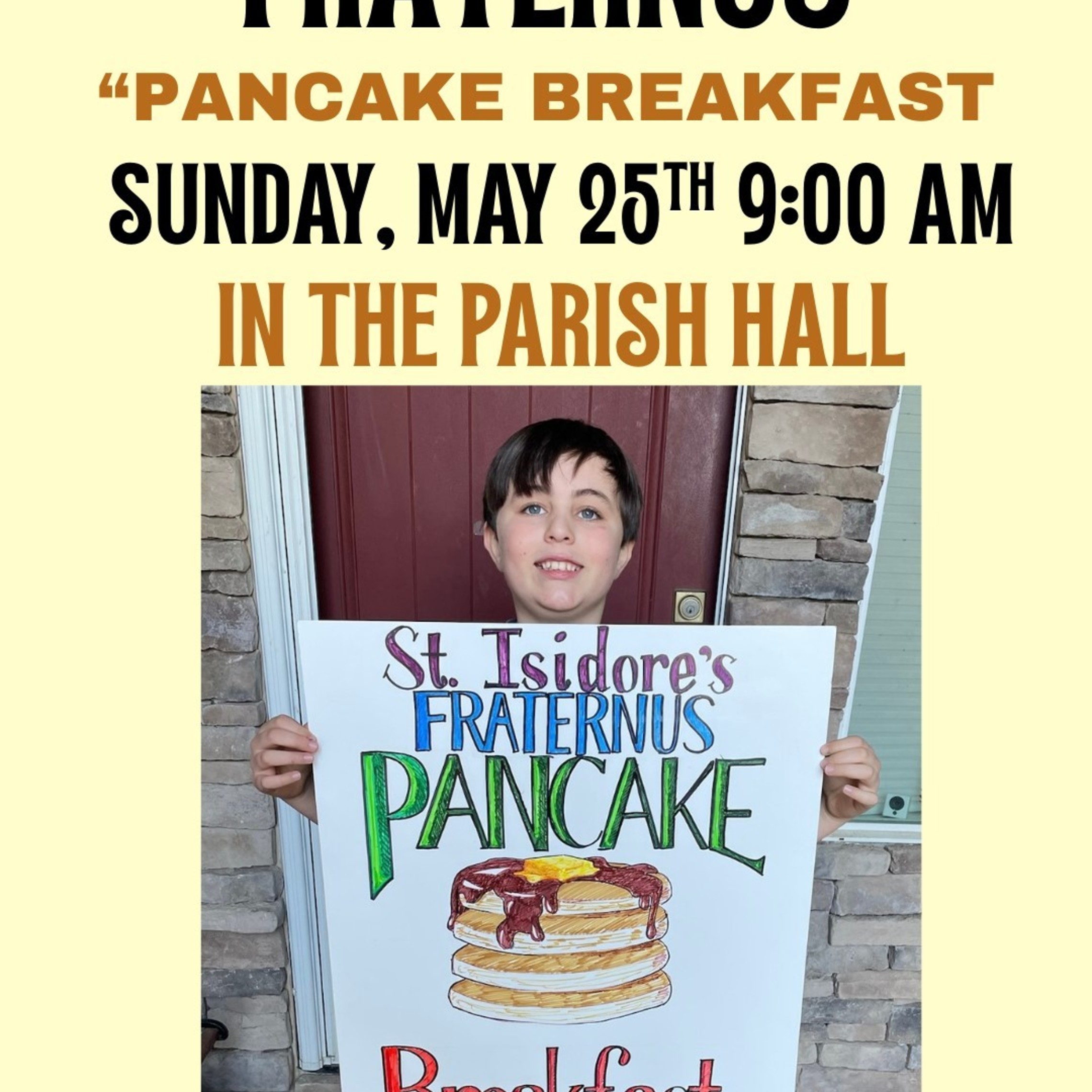 Fraternus Pancake Breakfast 2025 B
