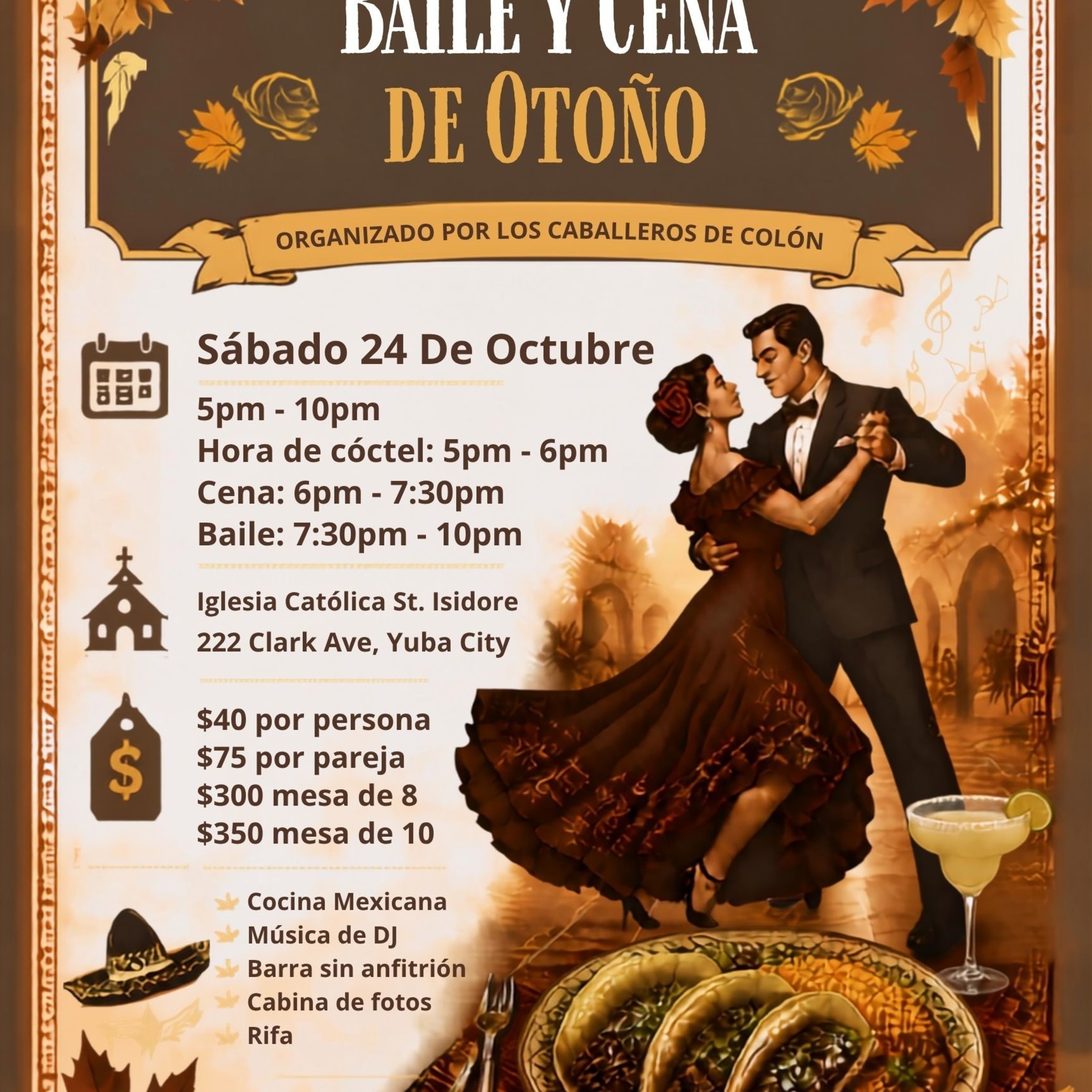Knights Of Columbus   Baile Y Cena De Otono