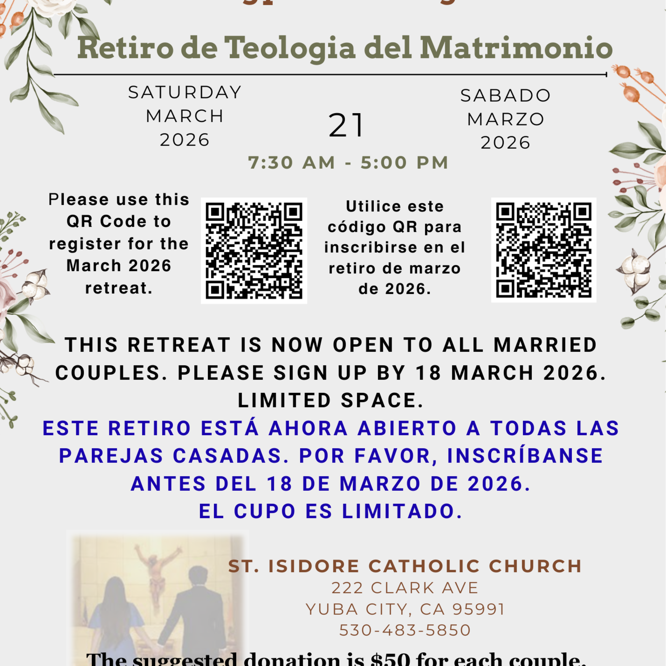 Marriage Retreat Open Invitation March Retreat 2026
