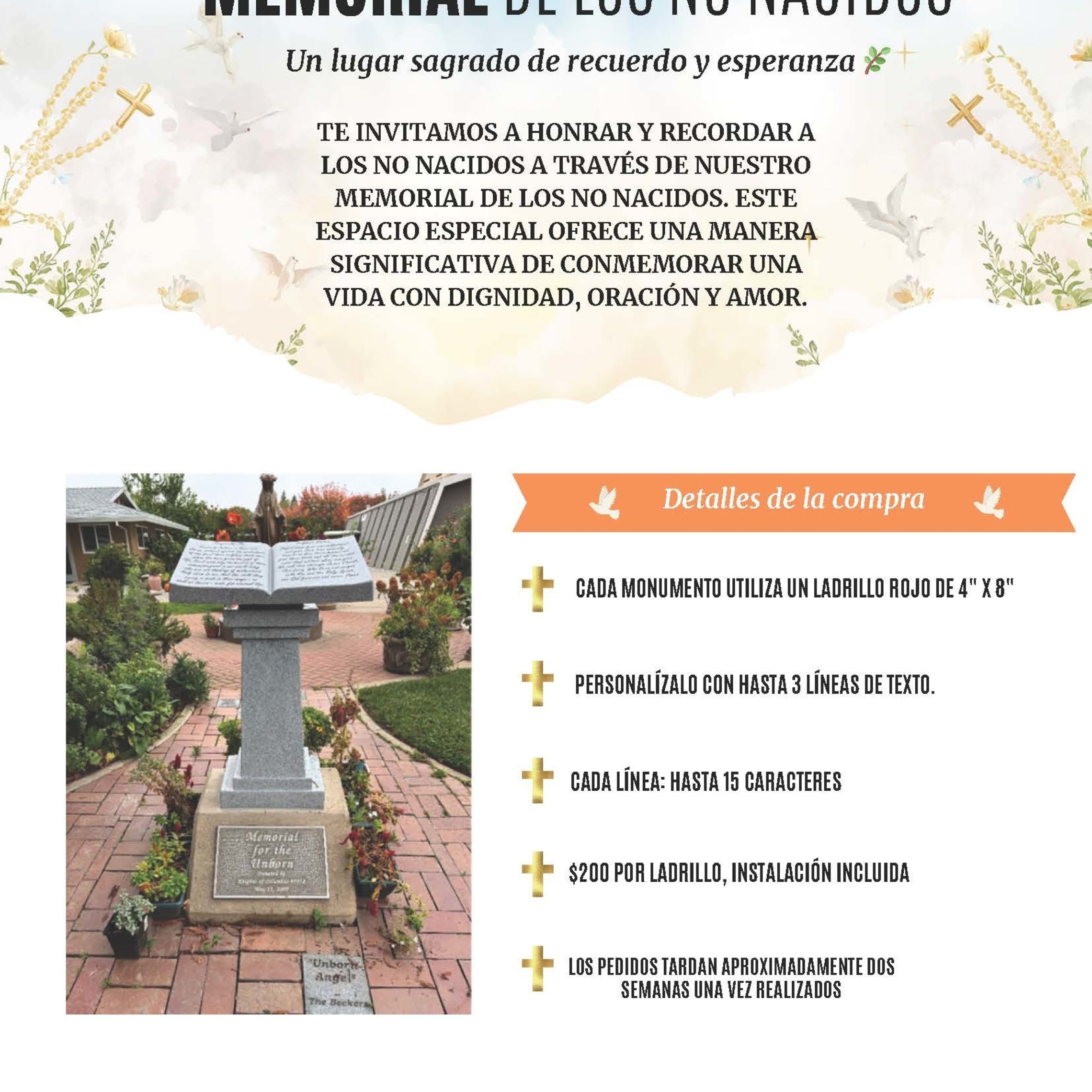 Memorial For The Unborn 6 26 Spanish