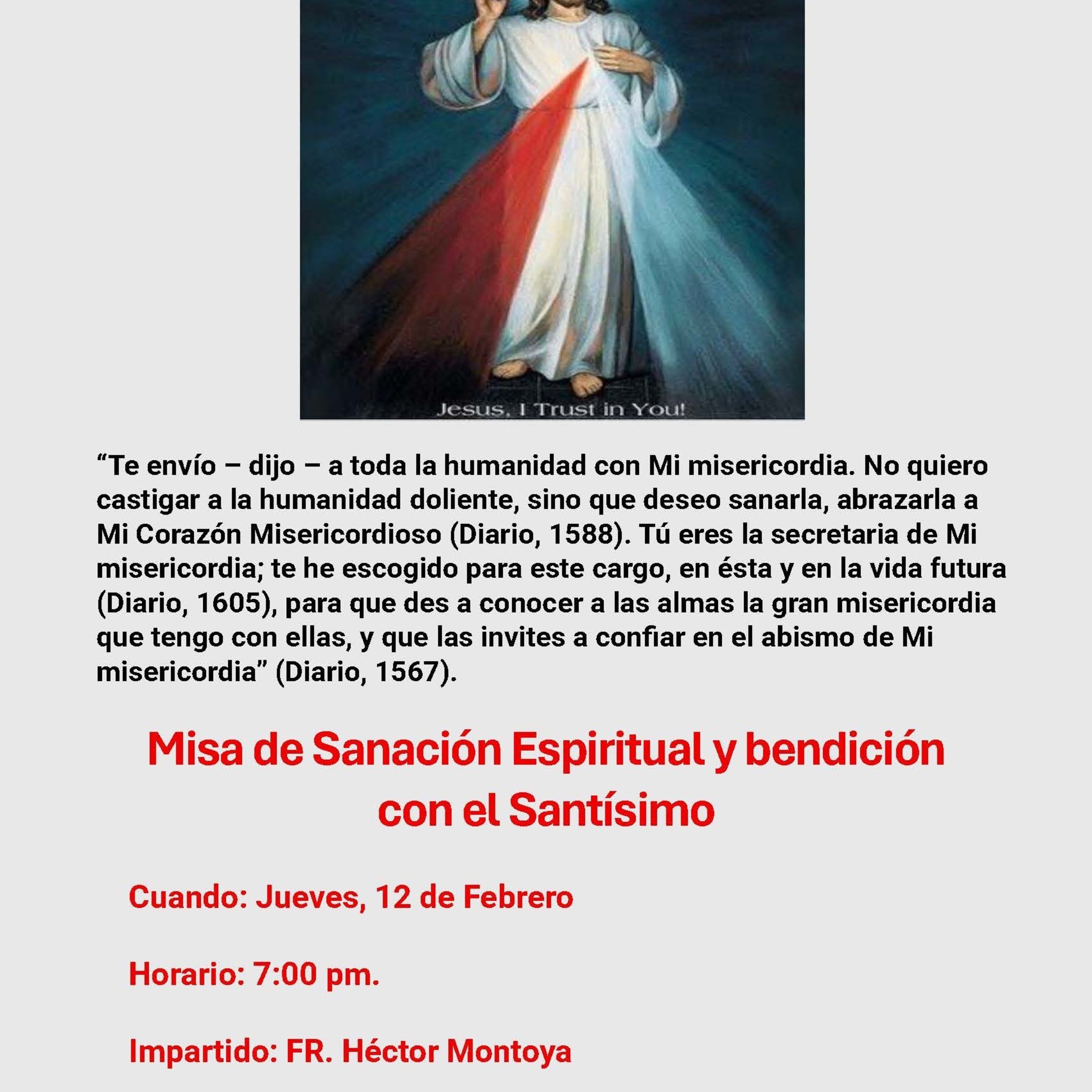 Misa De Sanacion 2 2026
