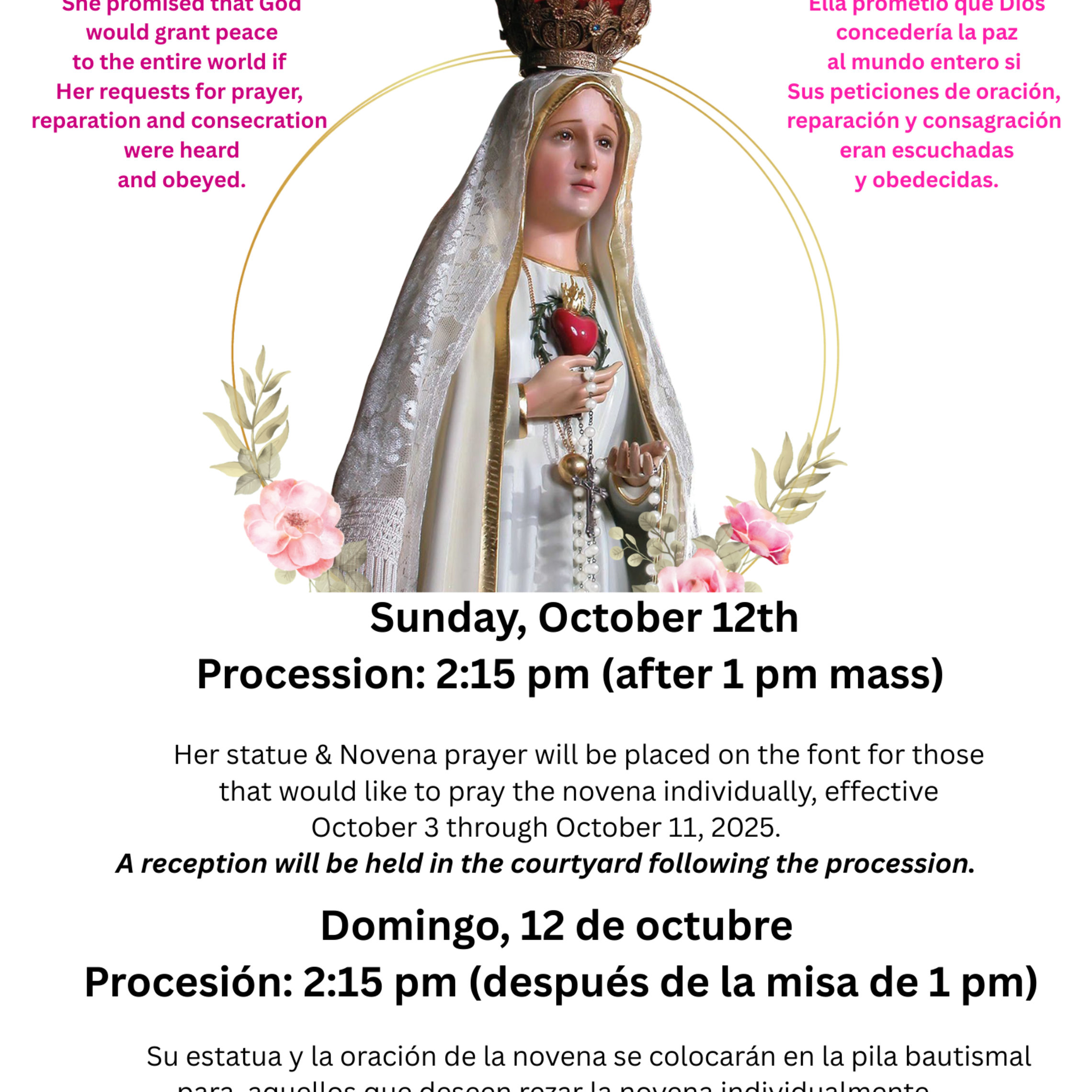 Our Lady Of Fatima Procession 2025