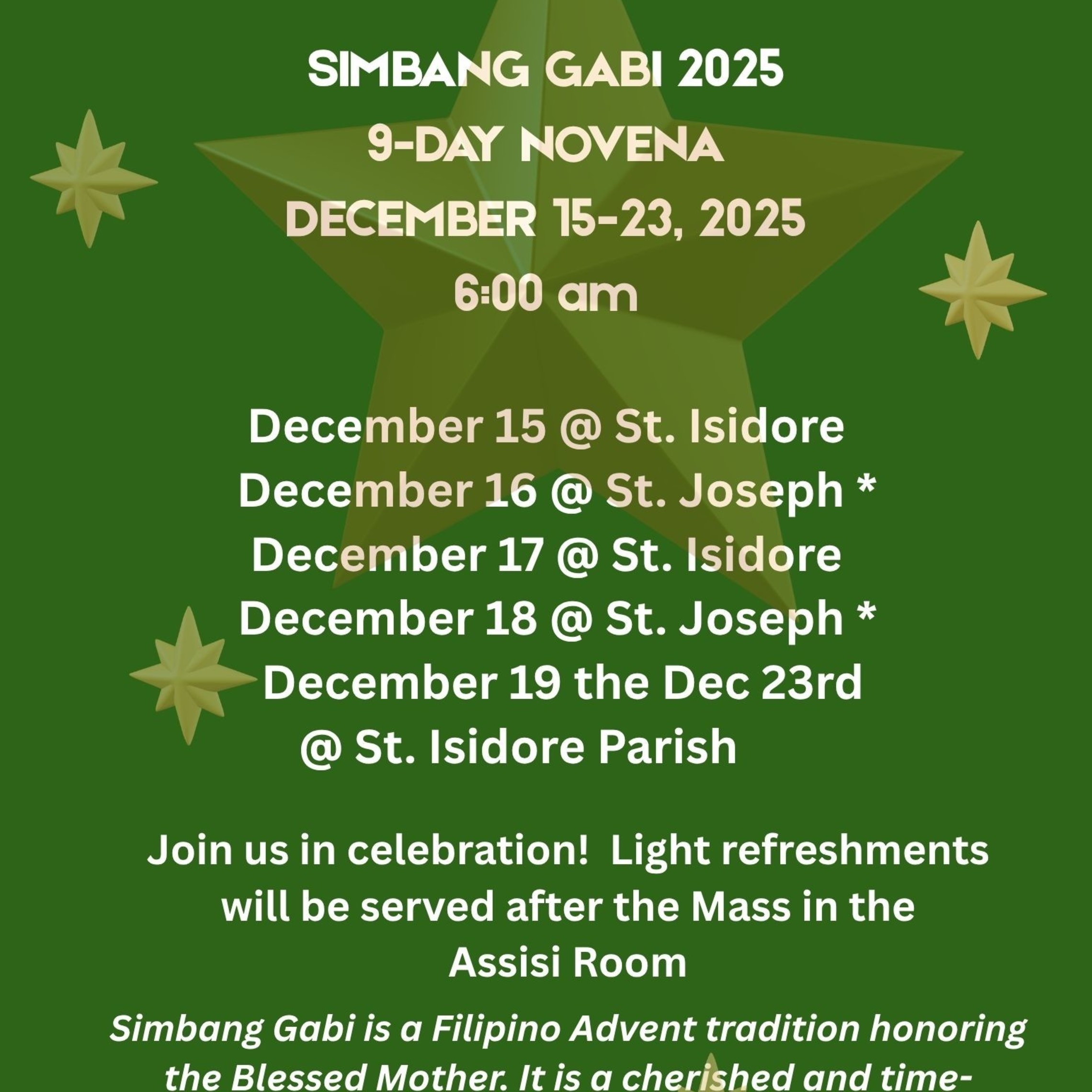 Simbang Gabi 2025