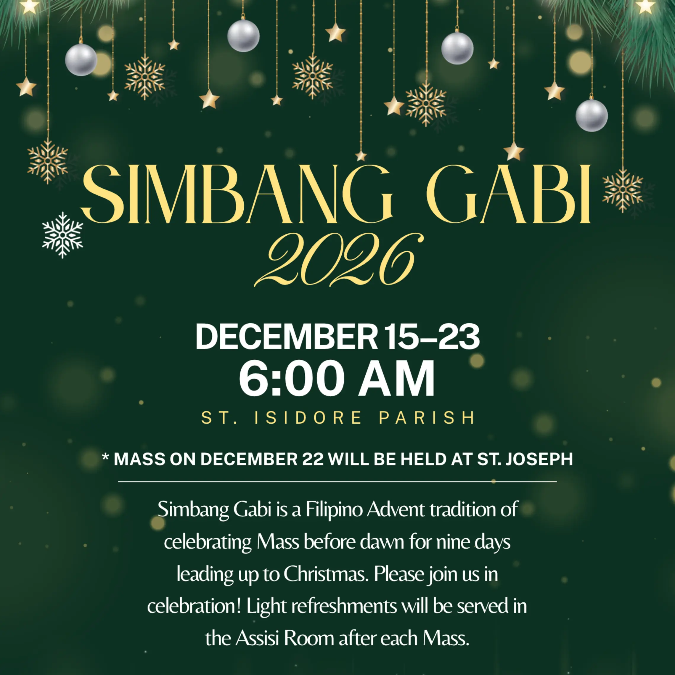 Simbang Gabi 2026