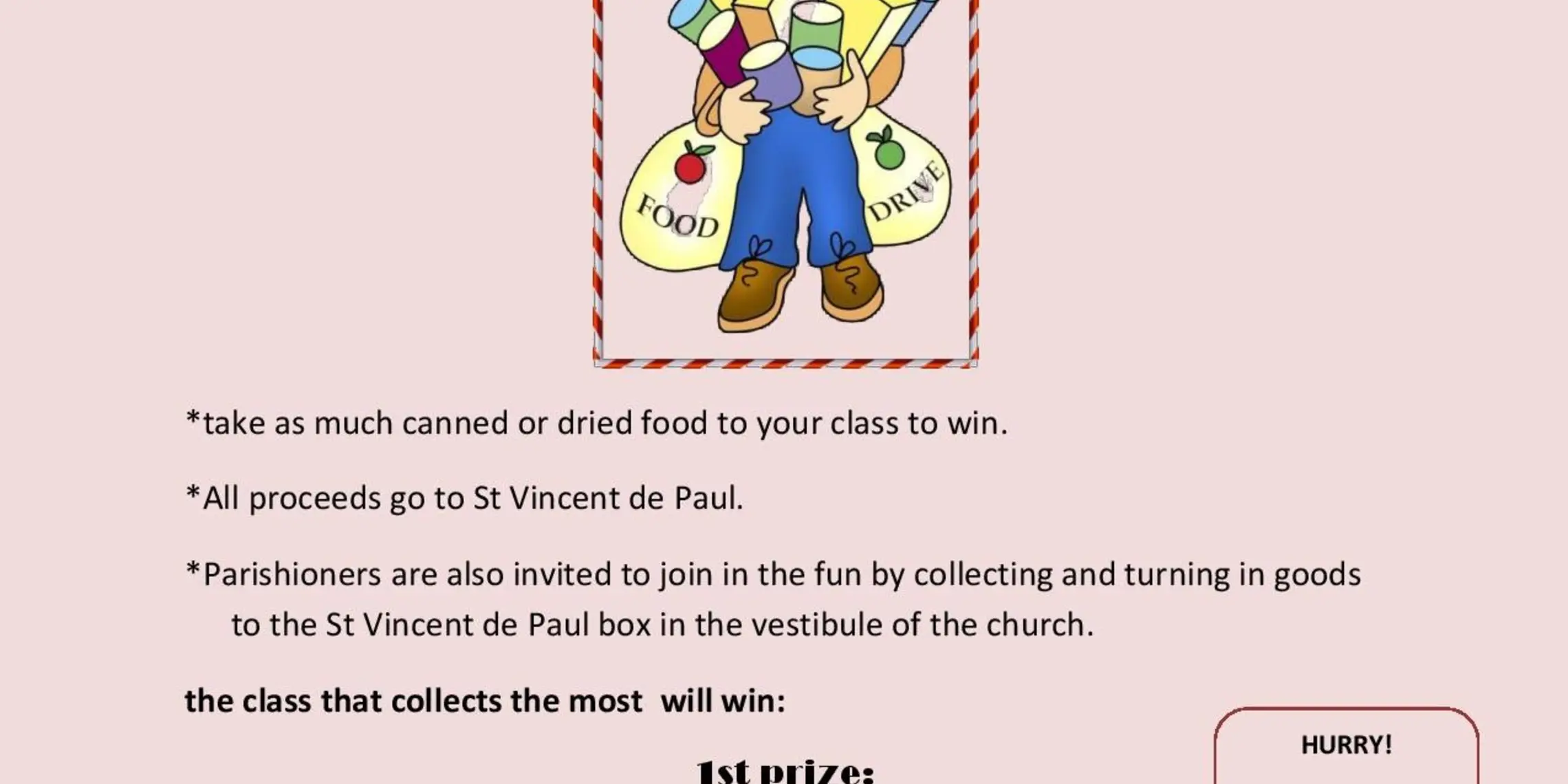 Food Drive Competion SIS vs FF