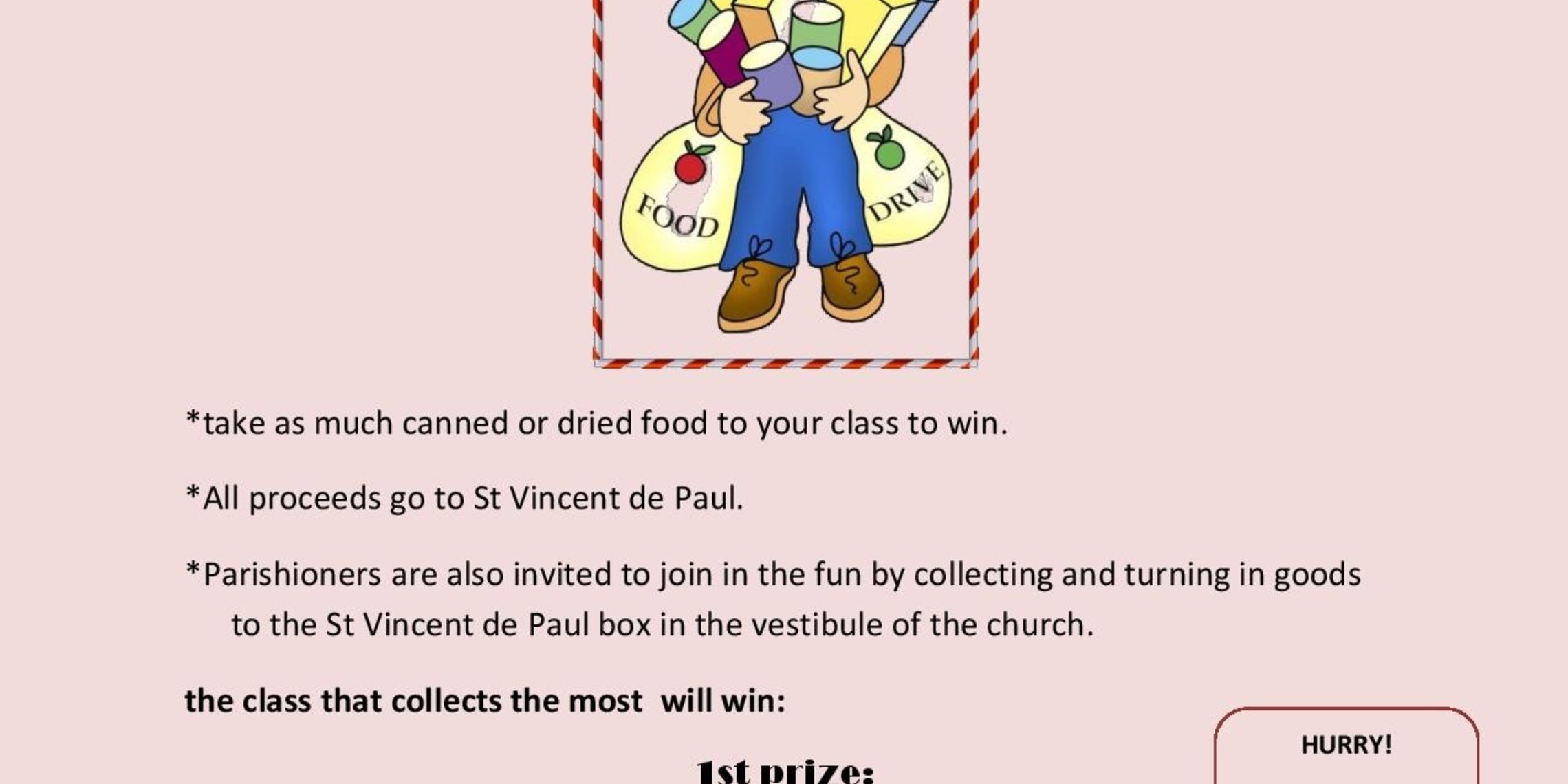 Food Drive Competion SIS vs FF